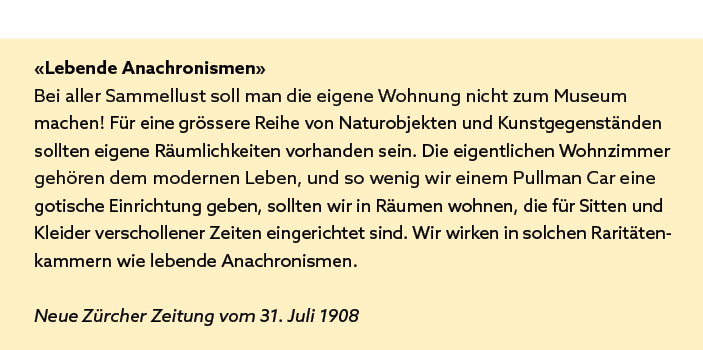 «Lebende Anachronismen» Bei aller Sammellust soll man die eigene Wohnung nicht zum Museum machen! F r eine gr ssere R...