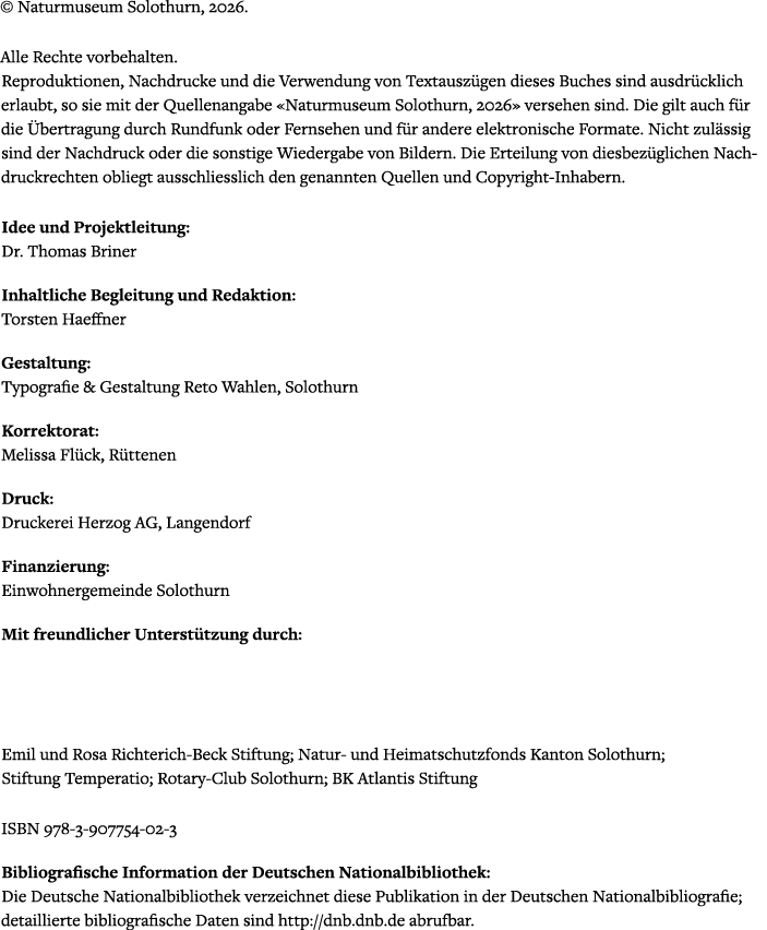© Naturmuseum Solothurn, 2026. Alle Rechte vorbehalten. Reproduktionen, Nachdrucke und die Verwendung von Textausz ge...