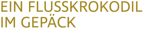 EIN FLUSSKROKODIL IM GEP CK